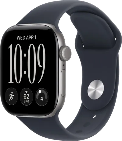 Apple Watch Series 12 Cellular 42 mm Grau Sportarmband S/M