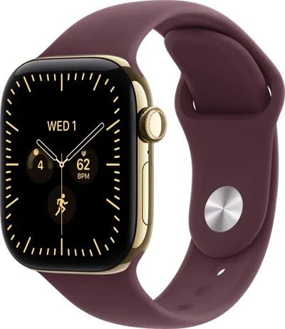 Apple Watch Series 12 Cellular 42 mm Gold Sportarmband S/M