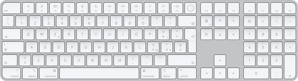 Apple Magic | mk2c3t/a | Volle Größe (100%) - Verkabelt & Kabellos