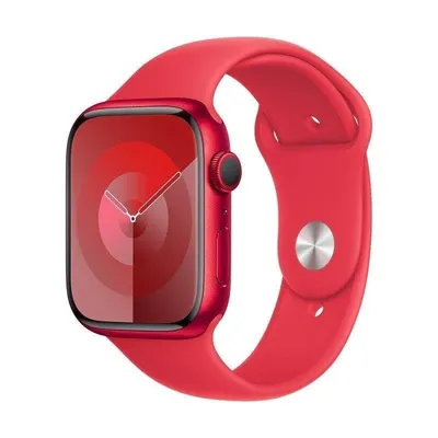 Apple Watch Series 9 GPS + Cellular 45mm Retina OLED Rot M/L SpO2 Pulsmesser Schlafmonitor SOS