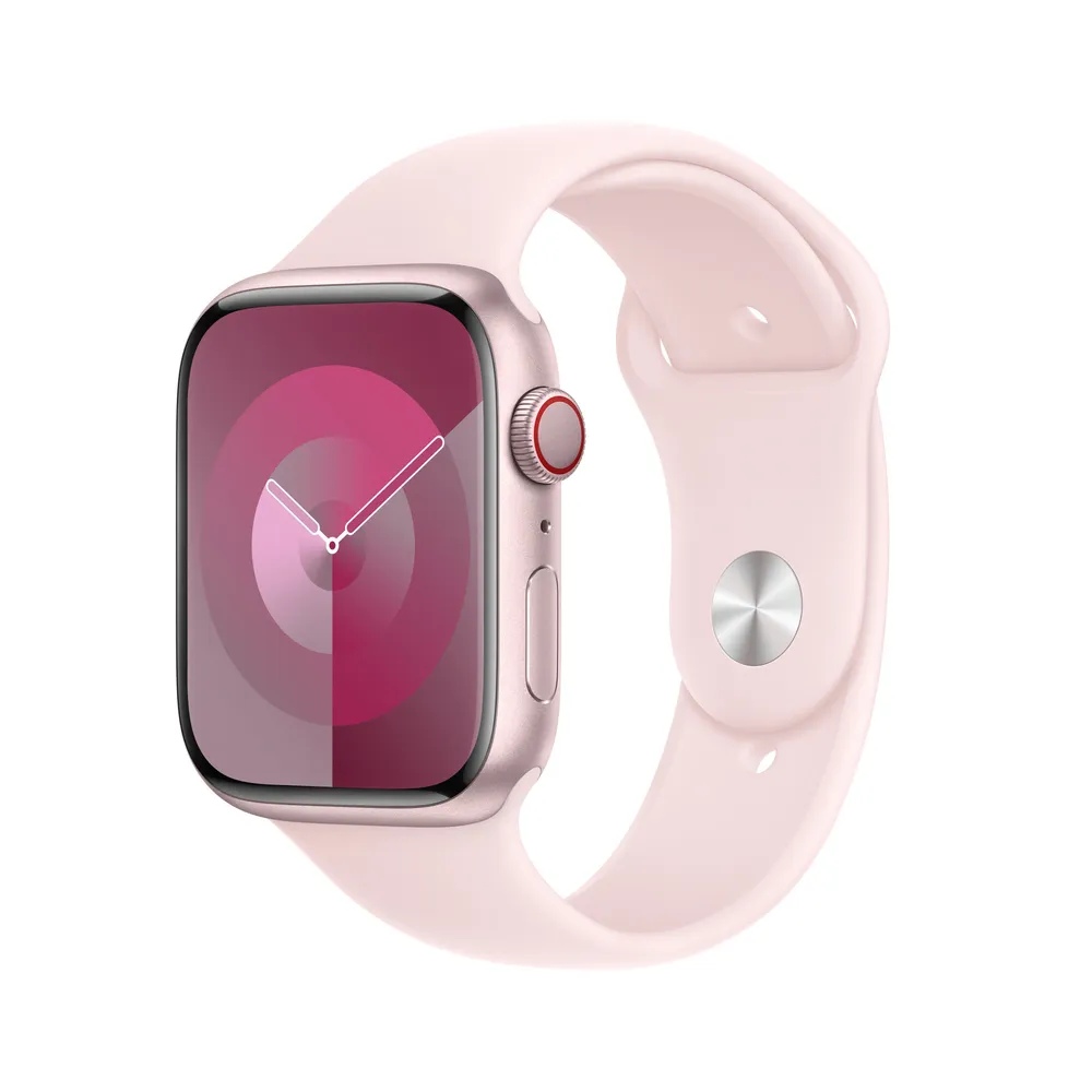 Apple Sportarmband, Hellrosa, 42 (Series 1/2/3)/44/45/46/49mm, M/L