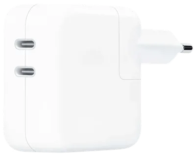 Apple 35 W Power Adapter mit 2 USB-C-Anschlüsse