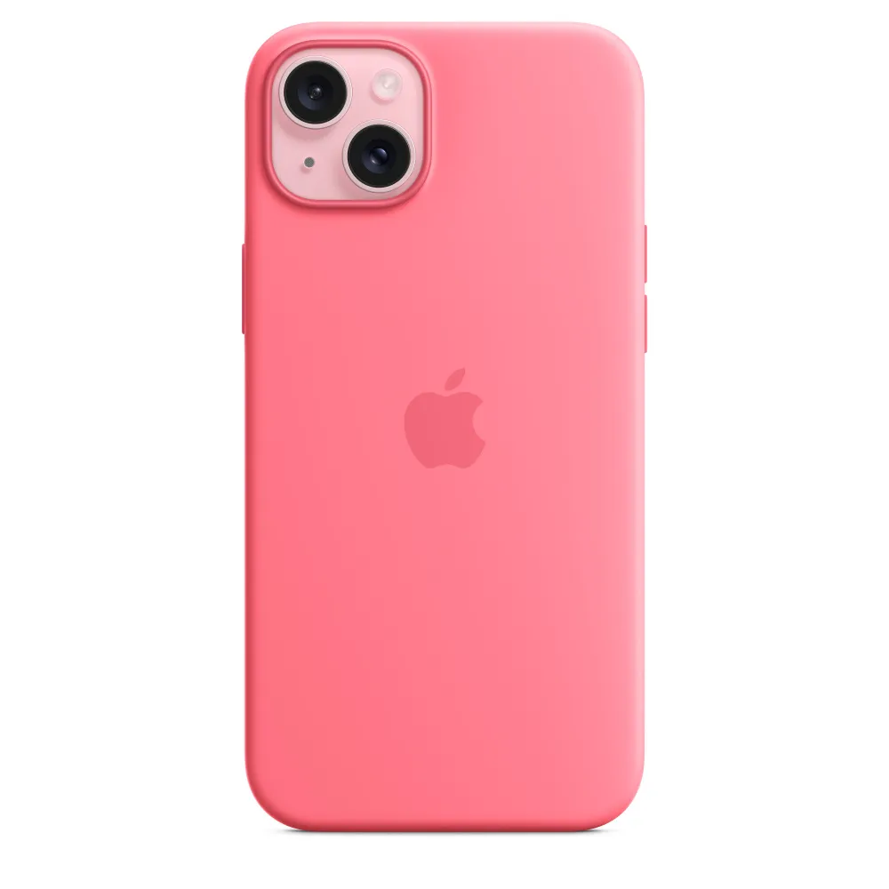 Apple iPhone 15 Plus Silikon Case mit MagSafe ? Pink | mwne3zm/a | Cover - Apple