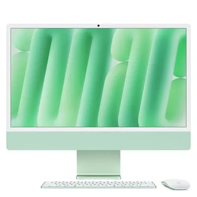 Apple iMac Apple M M4 59,7 cm (23.5") 4480 x 2520 Pixel All-in-One-PC 16 GB 256 GB SSD macOS Sequoia Wi-Fi 6E (802.11ax) Grün
