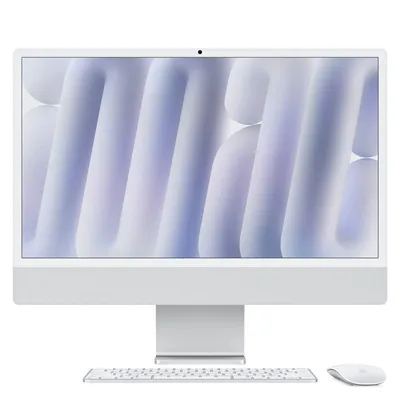 24-Zoll-iMac mit Retina 4,5K-Display: Apple M4-Chip mit 10-Core-CPU und 10-Core-GPU, 16 GB, 512 GB SSD – Silber