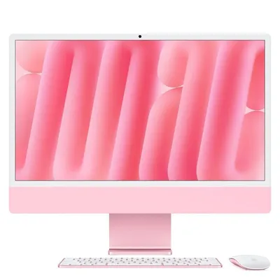 24-Zoll-iMac mit Retina 4,5K-Display: Apple M4-Chip mit 10-Core-CPU und 10-Core-GPU, 16 GB, 256 GB SSD – Pink