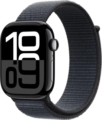Apple Watch Series 10 4G 46 mm Schwarz Sport Loop