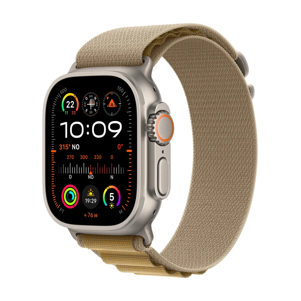 Apple Watch Ultra 2 Natur mit Alpine Loop Large Mandel | mx4h3fd/a |