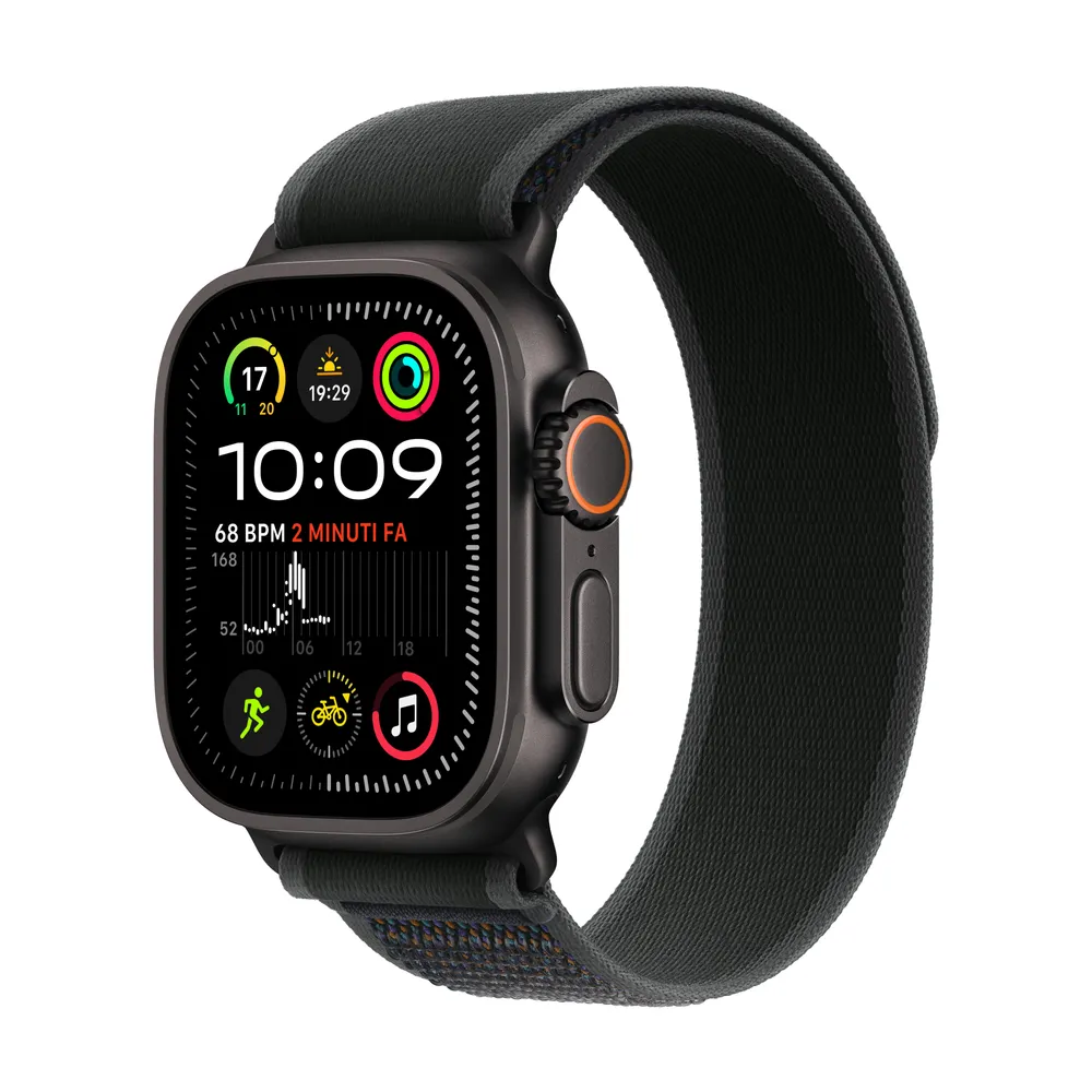 Apple Watch Ultra 2 schwarz mit Trail Loop S/M schwarz | mx4u3fd/a |