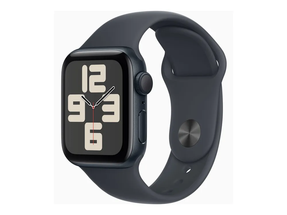 Apple Watch SE (2022) (GPS) 40mm Mitternacht mit Sportarmband M/L Mitternacht | mxe93qf/a |