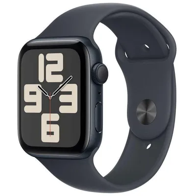 Apple Watch SE GPS NFC 44mm OLED Mitternacht M/L Wasserdicht Pulsmesser Schlafmonitor SOS
