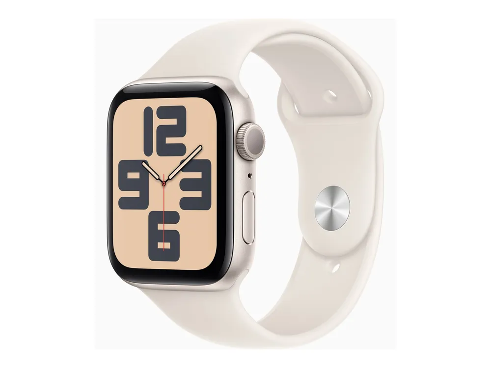 Apple Watch SE (2022) (GPS) 44mm Polarstern mit Sportarmband S/M Polarstern | mxeu3qf/a |