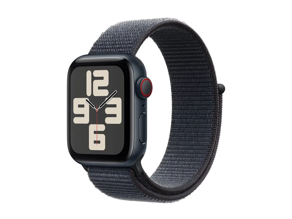 Apple Watch SE (2022) (GPS + Cellular) 40mm Mitternacht mit Sport Loop Tinte | mxga3qf/a |