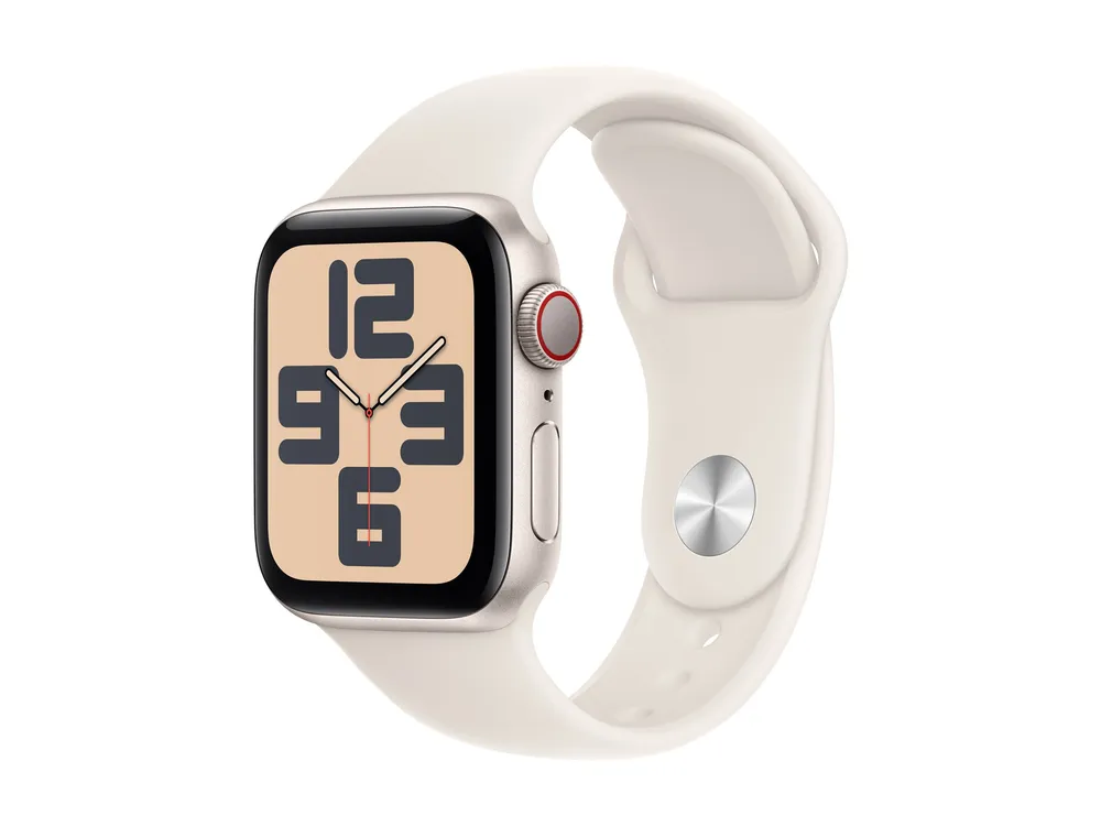Apple Watch SE (2022) (GPS + Cellular) 40mm Polarstern mit Sportarmband M/L Polarstern | mxgk3qf/a |