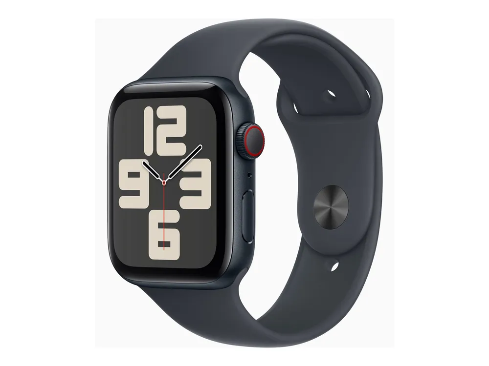 Apple Watch SE (2022) (GPS + Cellular) 44mm Mitternacht mit Sportarmband M/L Mitternacht | mxgm3qf/a |