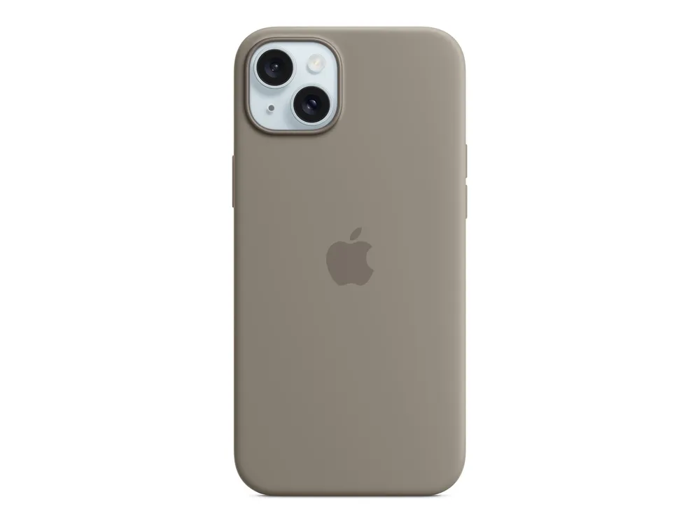 Apple iPhone 15 Plus Silikon Case mit MagSafe, Tonbraun