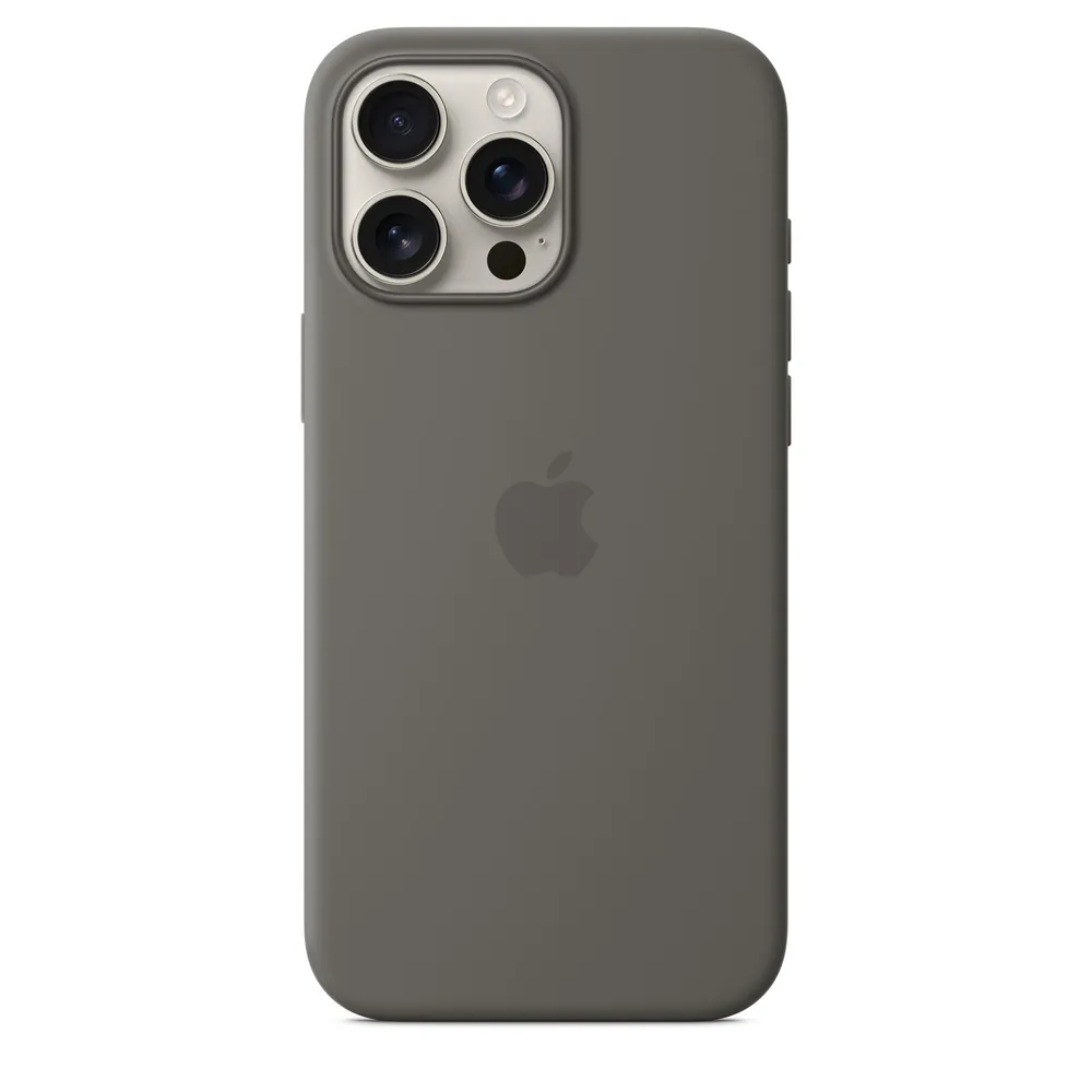Apple iPhone 16 Pro Max Silikon Case mit MagSafe ? Steingrau | myyv3zm/a | Cover - Apple