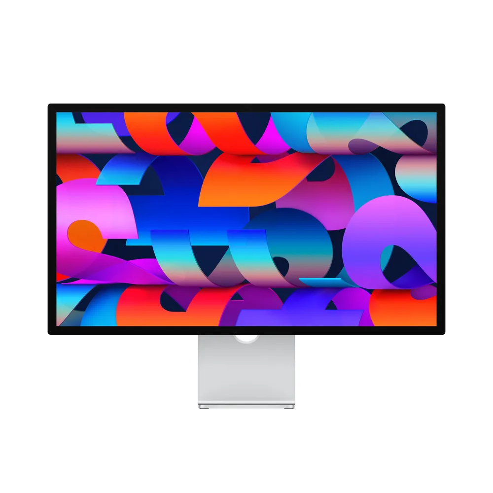 Studio Display, Silber, 27 Zoll, 5K, Standardglas, Neigungsverstellbarer Standfuß
