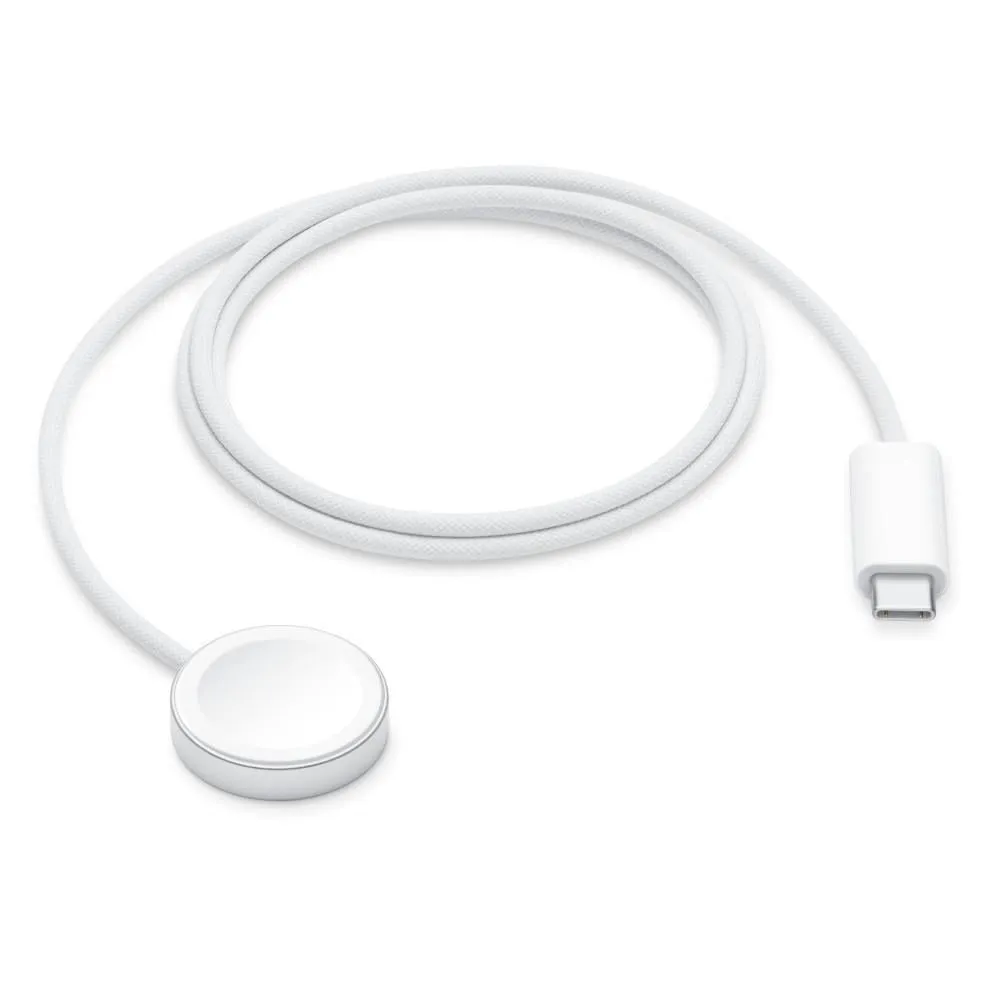 Watch magnetisches Schnellladegerät auf USB-C Kabel (1 m), weiß Ladegerät