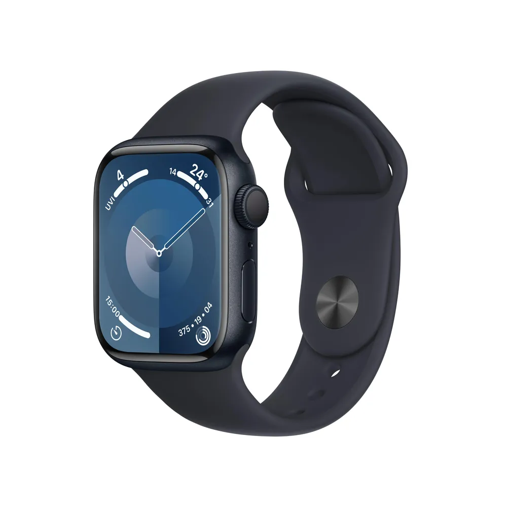 Watch Series 9 GPS 45mm Mitternacht Aluminiumgehäuse mit Mitternacht Sportband - M/L