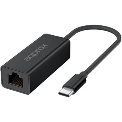 Netzwerkadapter Approx APPC57 USB-C 2.5G RJ-45 Aluminium Schwarz