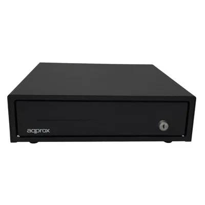 Approx APPCASH33 Manuelle/Automatische Kassenschublade, Schwarz