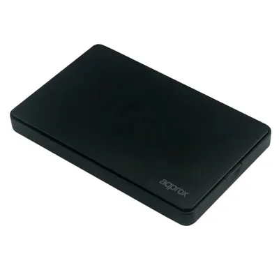 Approx APPHDD200B Externes Festplattengehäuse 2,5'' SATA USB 2.0 Schraubenlos Schwarz