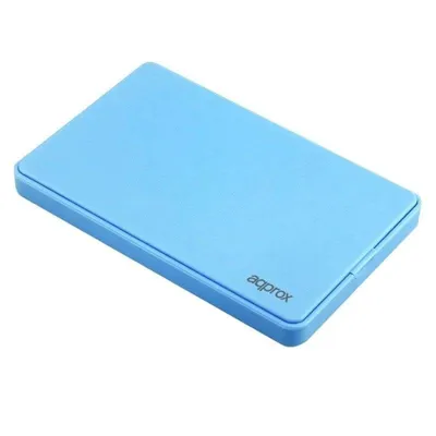 Externe Festplattenbox Approx APPHDD200LB 2,5'' SATA USB 2.0 Kunststoff Blau