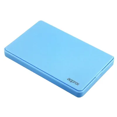 Ca. APPHDD300LB externes Gehäuse für schraubenlose 2,5-Zoll-SATA-USB-3.0-Festplatte, Hellblau