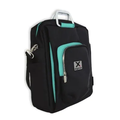 Aktentasche Approx appNBST15x für Laptops bis 15,6" Nylon schwarz/blau mehrere Fächer