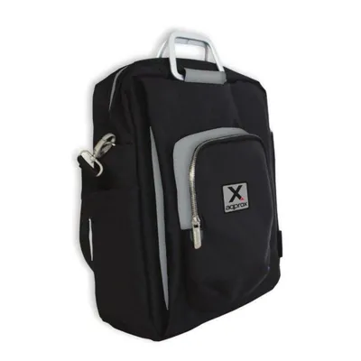 Mehrfachfachertasche Approx appNBST15x 15.6" Nylon Schwarz-Grau