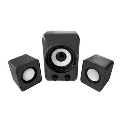 Altavoces Approx 2.1 USB 10W schwarz mit Bass- und Lautstärkeregler
