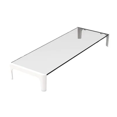 Approx APPSRISERW Monitorständer aus Glas, Weiß