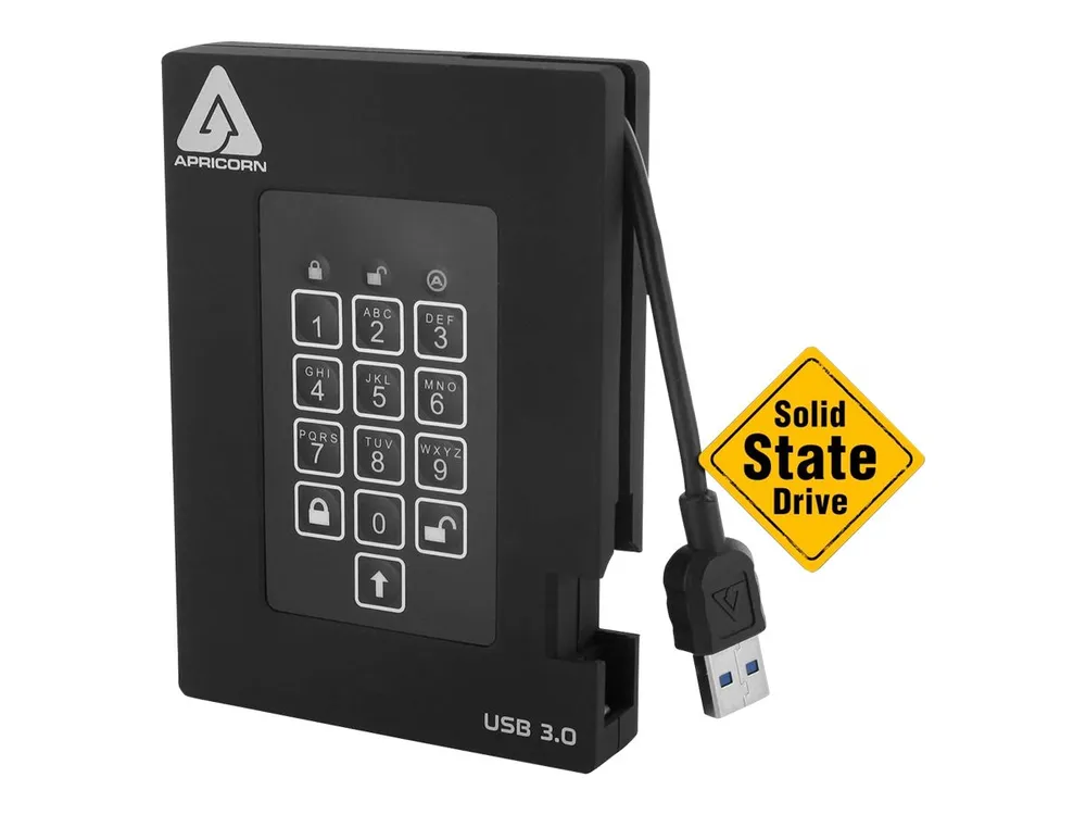 Apricorn Aegis Padlock Fortress | a25-3pl256-s256f | SSD - verschlüsselt
