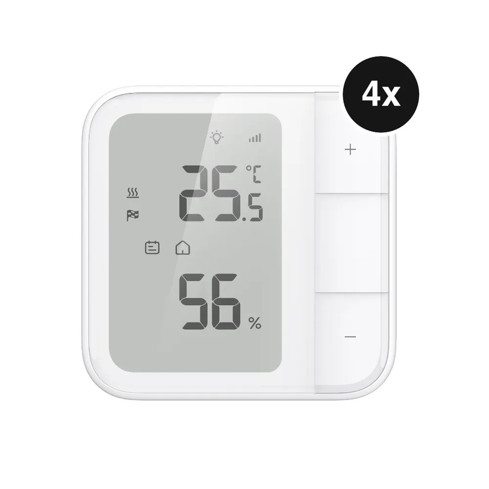 Aqara Floor Heating Thermostat W500 - Wandthermostat für Fußbodenheizungen - 4er-Set
