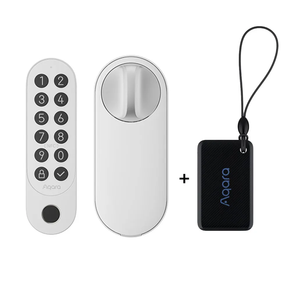 Aqara Smart Lock U200 Kit - Smartes Türschloss mit Keypad + gratis Fob und Zubehör - Weiß