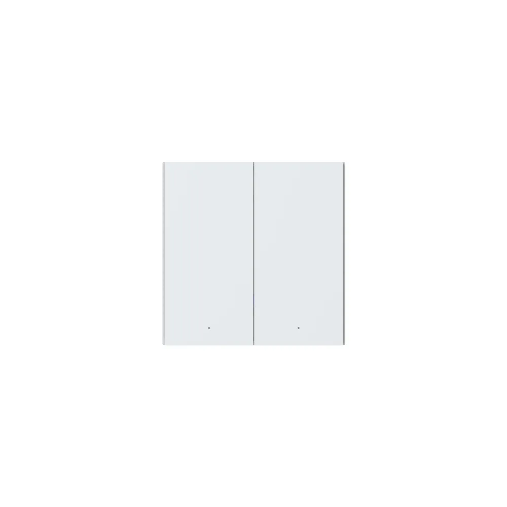 Aqara Smart Wall Switch H1 (ohne Neutralleiter) - Smarter Doppelschalter - Weiß