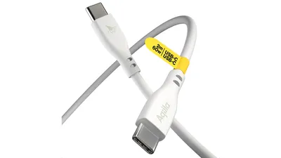 Aqiila Cablebird CS12 Sync-/ Ladekabel, 60W, Type-C auf Type-C, 2 m, Weiß