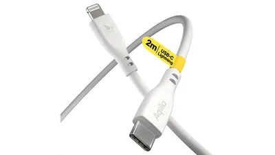 Aqiila Cablebird CS22 Sync-/ Ladekabel, 60W, Type-C auf Lightning, 2 m, Weiß