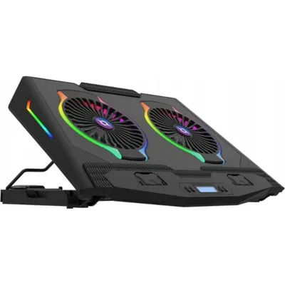 Kühlunterlage AQIRYS Pluto 17" mit 2 Lüftern und USB-Hub