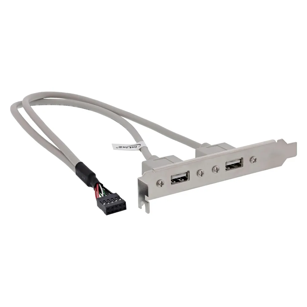 Aquatuning InLine Slotblech USB 2.0