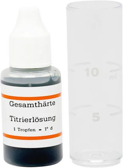 Aquintos Wasseraufbereitung Wasserfilter Wasserhärtemessbesteck Titrierlösung, Zubehör für Einzelpackung, Messbesteck in °dH