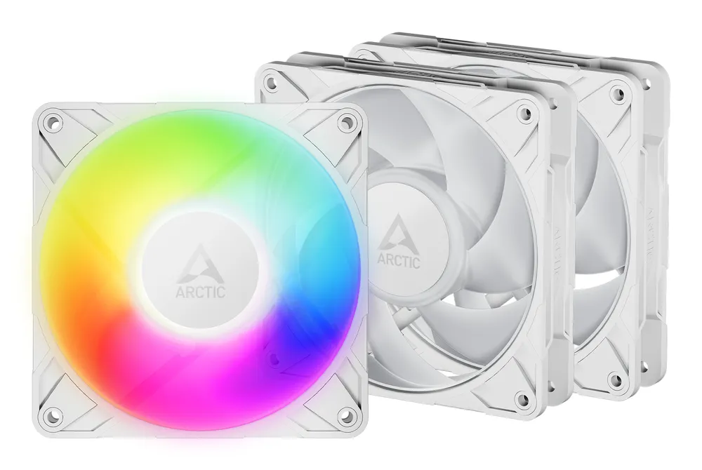 Kühlung Luft Arctic Freezer P12 Pro 120mm Weiß 3er Pack ARGB PWM