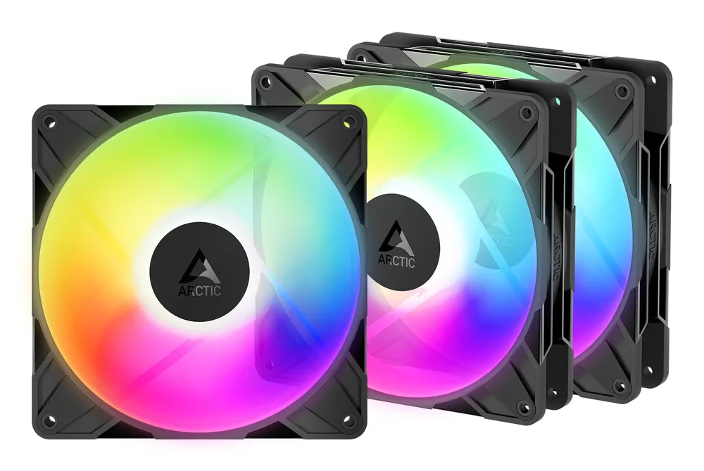 Luftkühlung Arctic 140mm Freezer P14 Pro Reverse A-RGB 3er-Pack PWM Schwarz LED