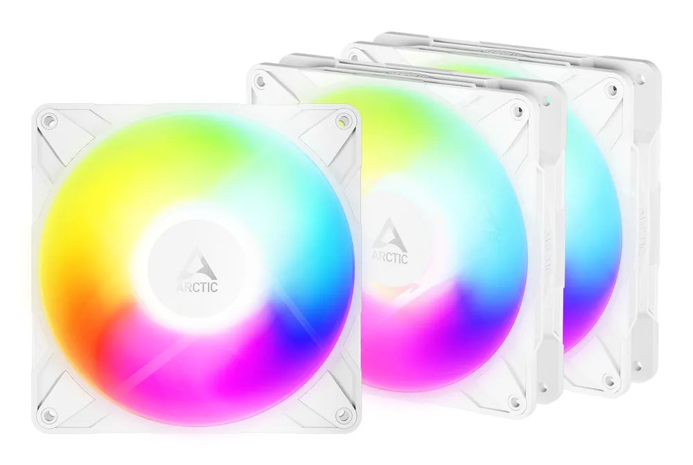 Kühlung Luft Arctic 140mm Freezer P14 Pro Reverse A-RGB 3er Pack Weiß LED PWM
