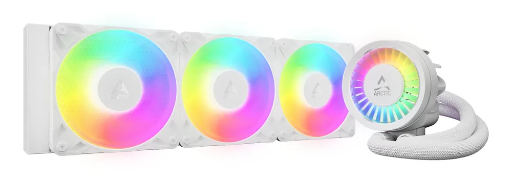 Flüssigkeitskühlung Arctic Liquid Freezer III Pro 360 3 Lüfter A-RGB Weiß