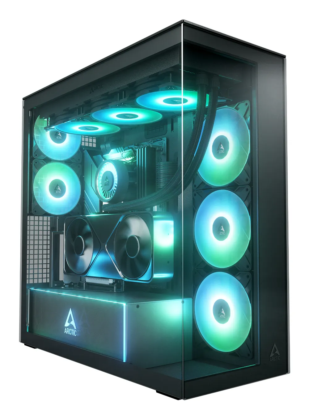 Gehäuse Arctic Xtender VG ARGB Tempered Glass Schwarz Spiegel E-ATX