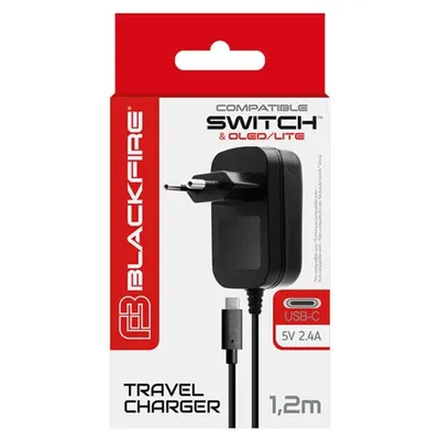 Ladegerät ARDISTEL Blackfire AC USB-C 5V 2,4A Nintendo Switch