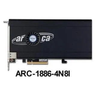 Areca Raid Controller ARC-1886-4N8I 4x M.2 und 8-Port Tri Mode 1x SFF 8654 PCIe 4.0 x8 FH