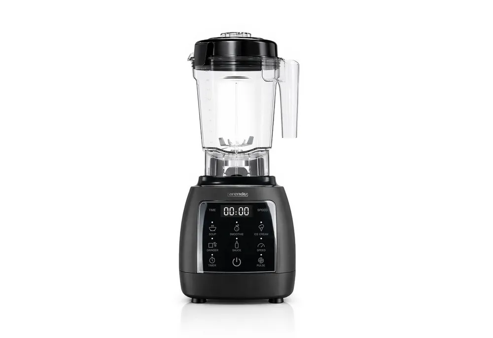 Arendo Standmixer Hochleistungsmixer 2000W, Touchpanel, max. 24.000 U/min, 2L Behälter, 2000 W, Mixer mit Pulsfunktion, 5 Programme, Timer, Mixer mit Display